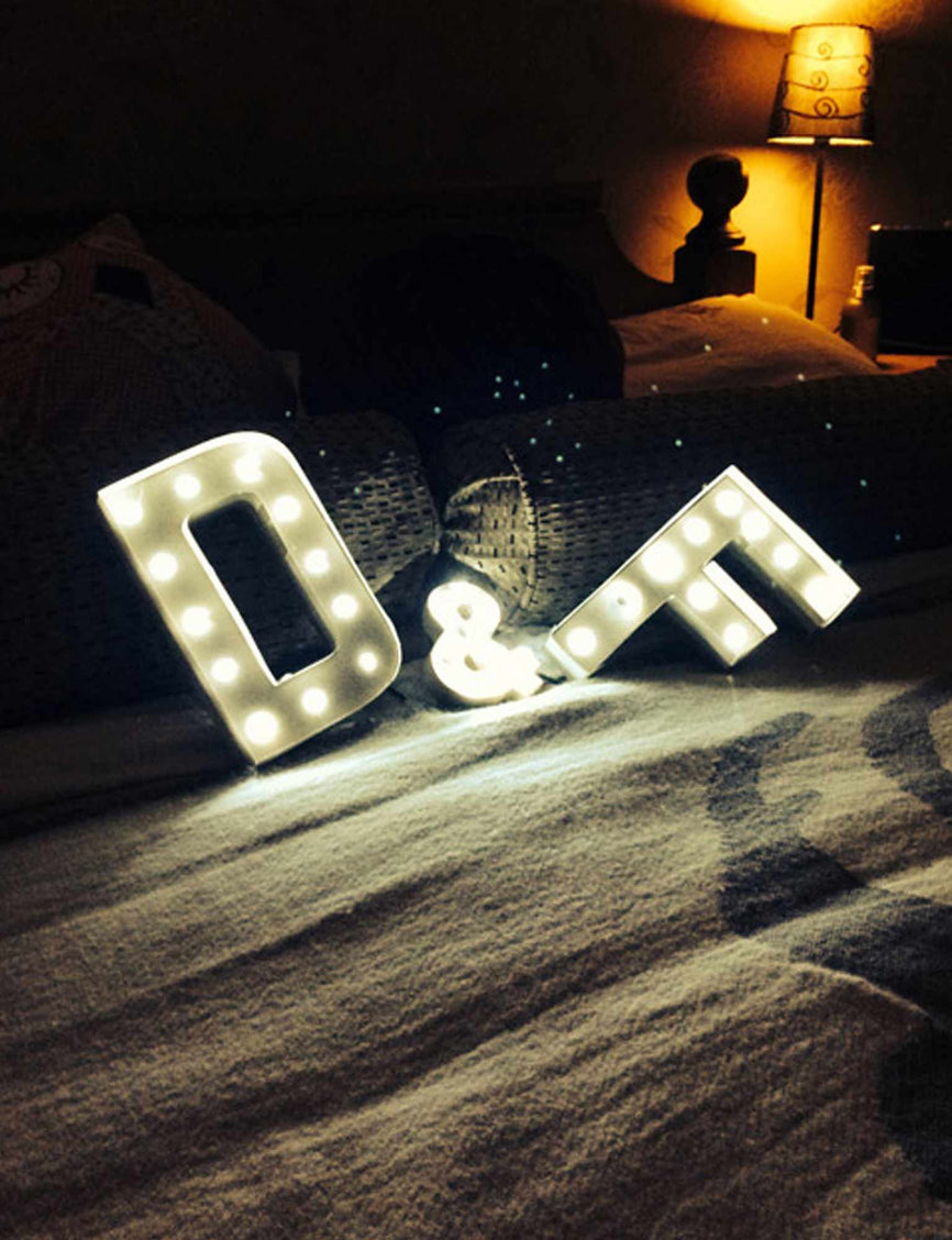 DIY Circus Light Letters