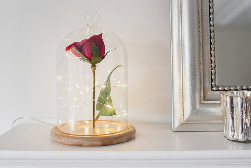 DIY Enchanted Rose Bell Jar