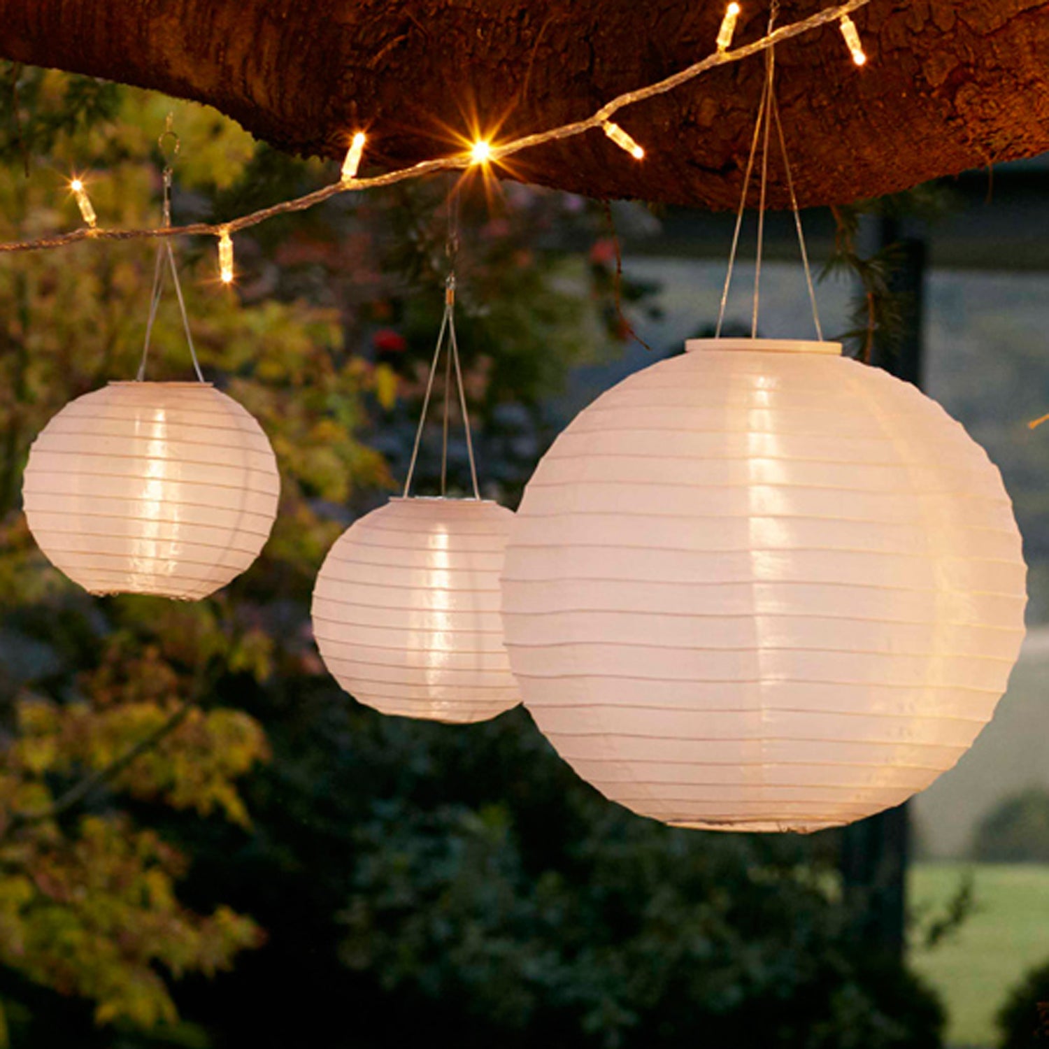 Warm  Lights with Light Sensor for Outdoor Garden Wedding Christmas main image 1