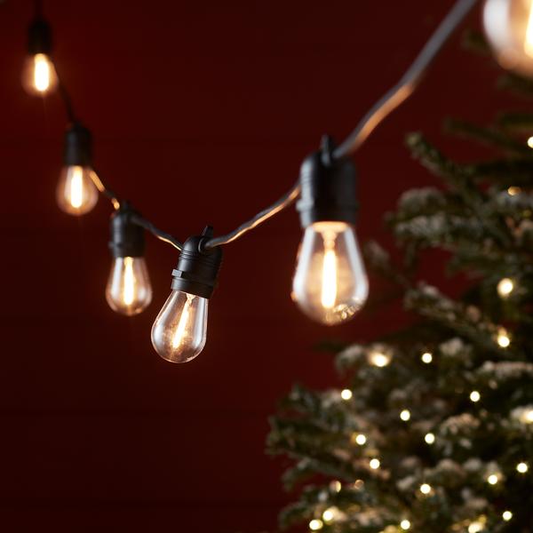Ultimate Connect 35m 70 Warm White Festoon Lights Black Cable