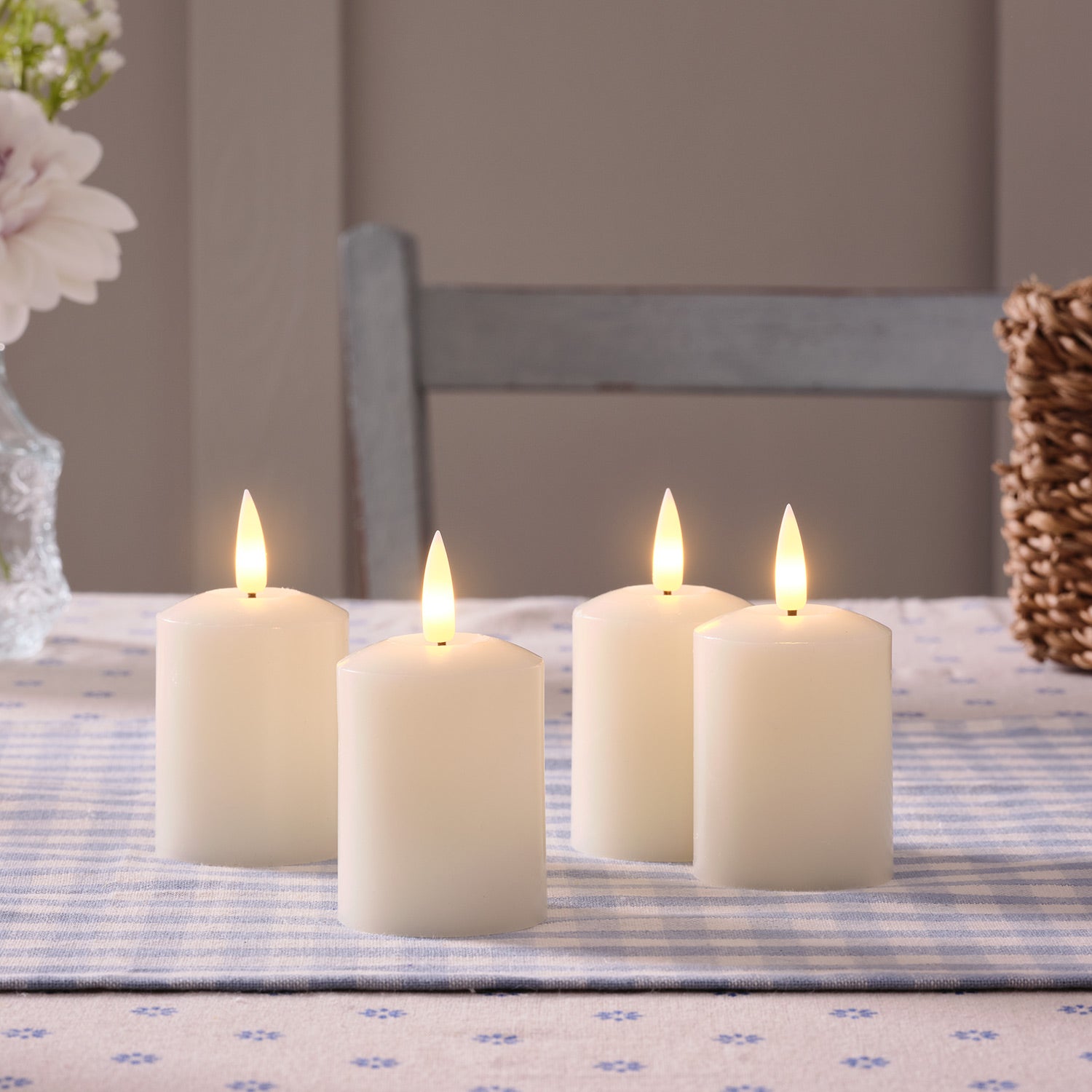 jutyum 6-delige LED-stokkaarsen met timerfunctie en afstandsbediening jutyum 6-delige LED-stokkaarsen met timerfunctie en afstandsbediening