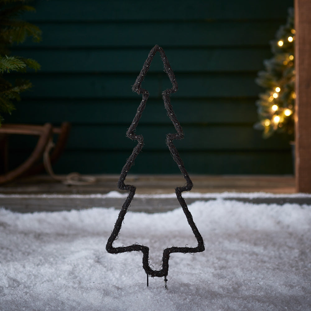 Willow Outdoor Christmas Tree Stake Light