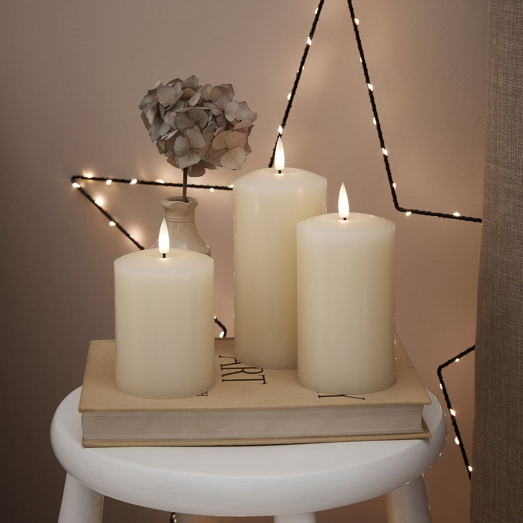 StarGlow LED Pillar Candles - Enchanting Ambiance
