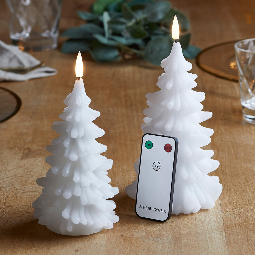 TruGlow® Real Wax Tree Christmas Candle Duo