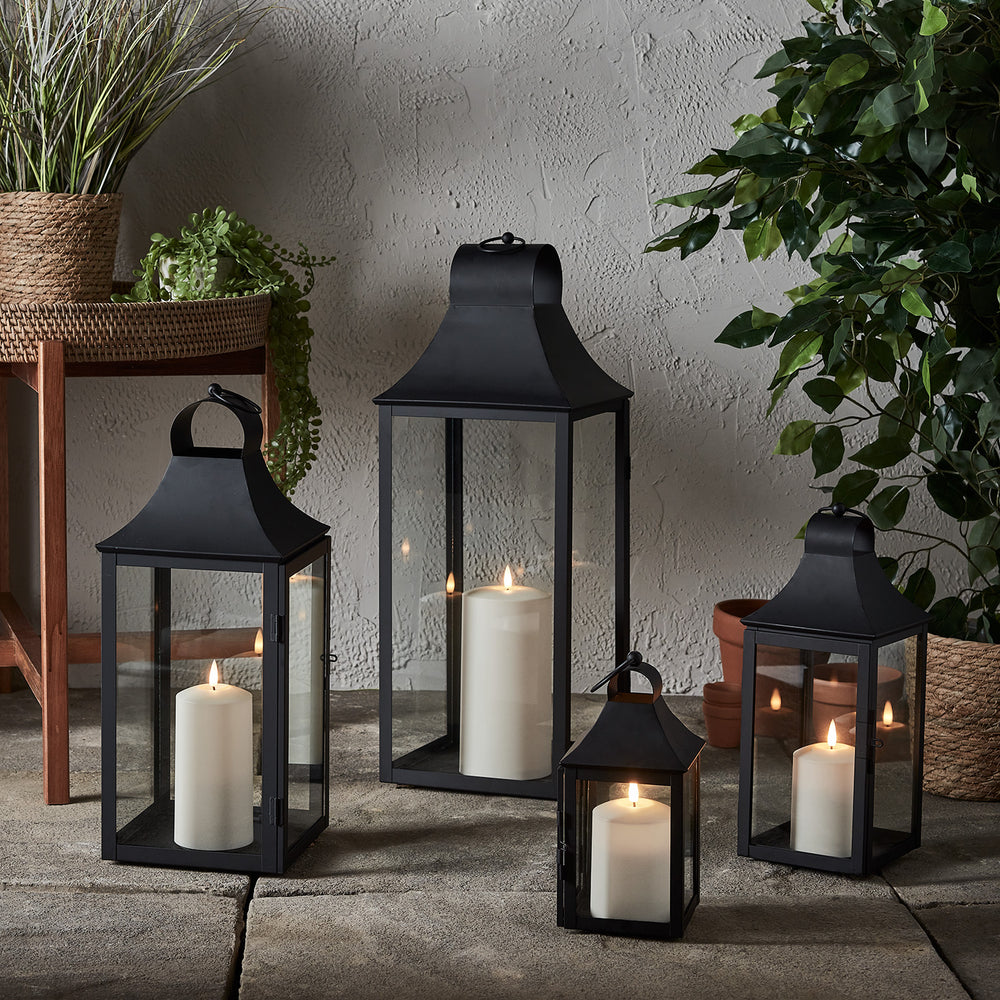 Set of 4 Albury Garden Lanterns with TruGlow® Candles