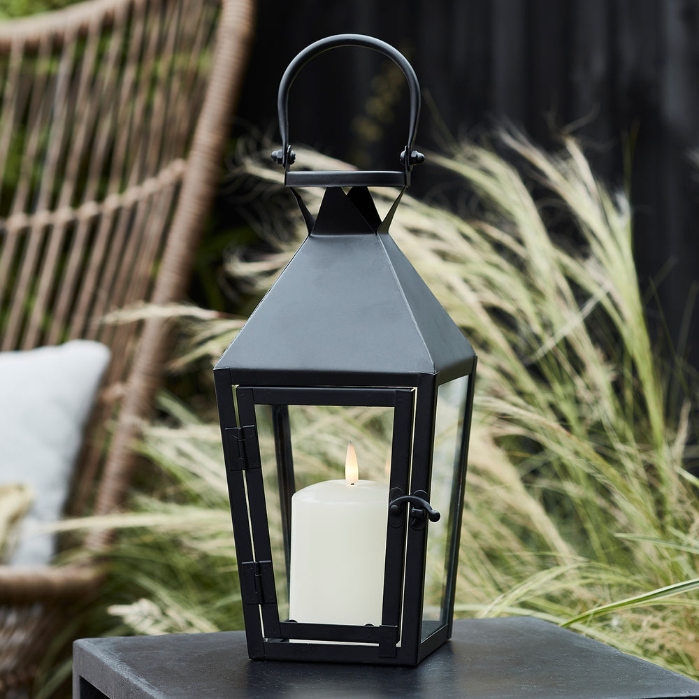 Cairns Black Garden Lantern with TruGlow® Candle