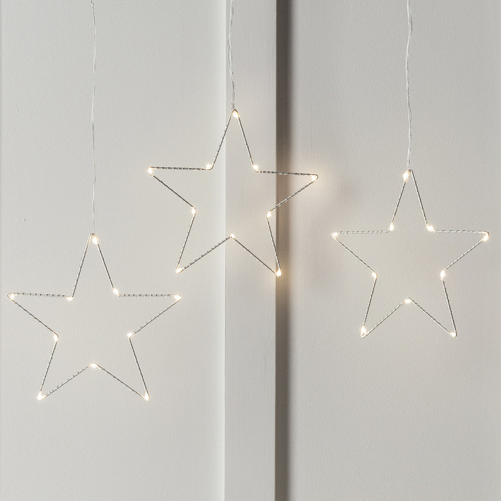 Osby Star Trio Christmas Window Light