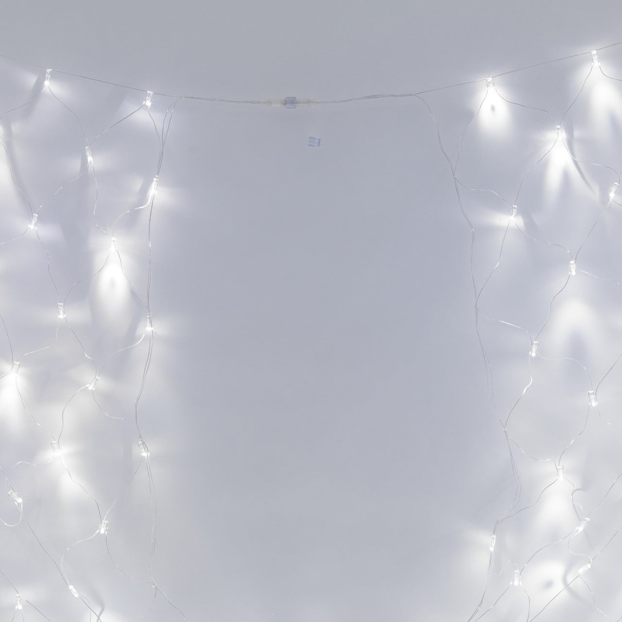 140 White Led Connectable Net Light Clear Cable 2M X 2M