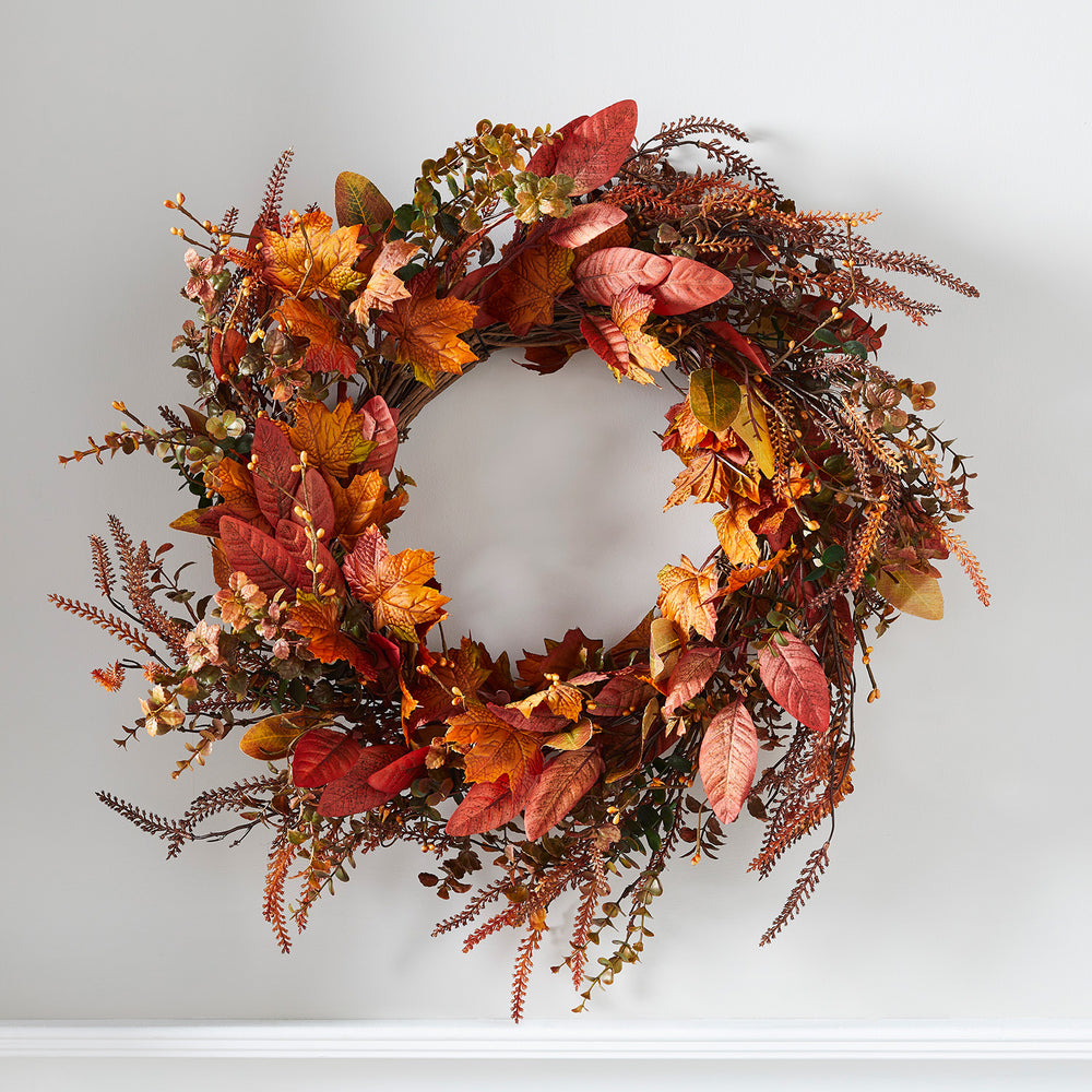 40cm Maple Leaf Autumn Wreath