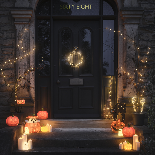 Spooky Outdoor Halloween Lighting Ideas