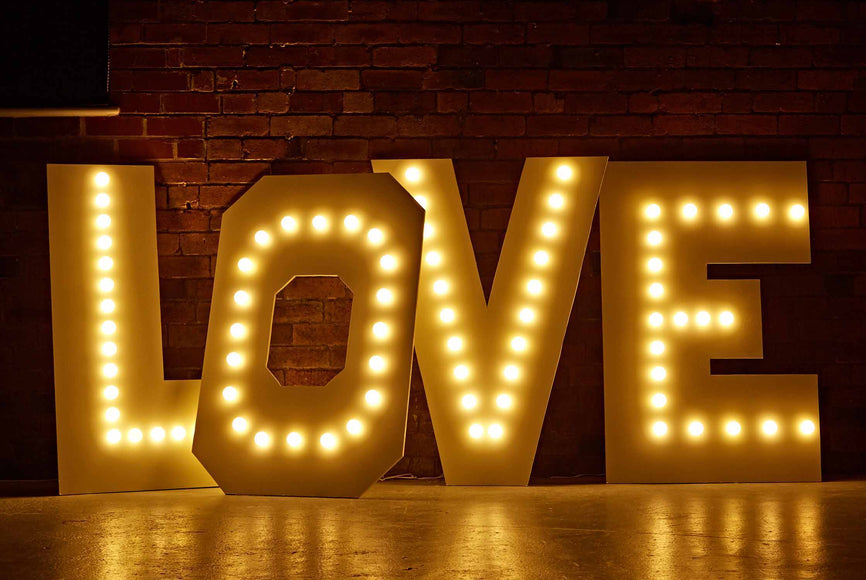 DIY Marquee Love Letters