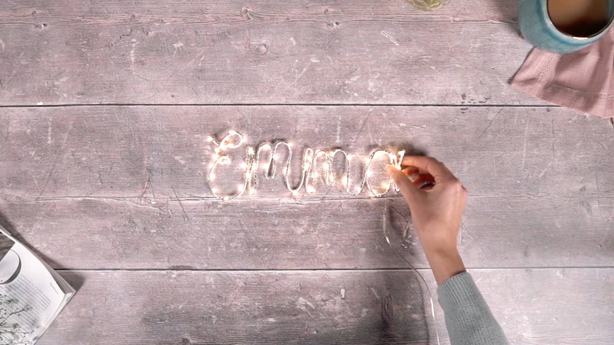 DIY Personalised Light Up Name