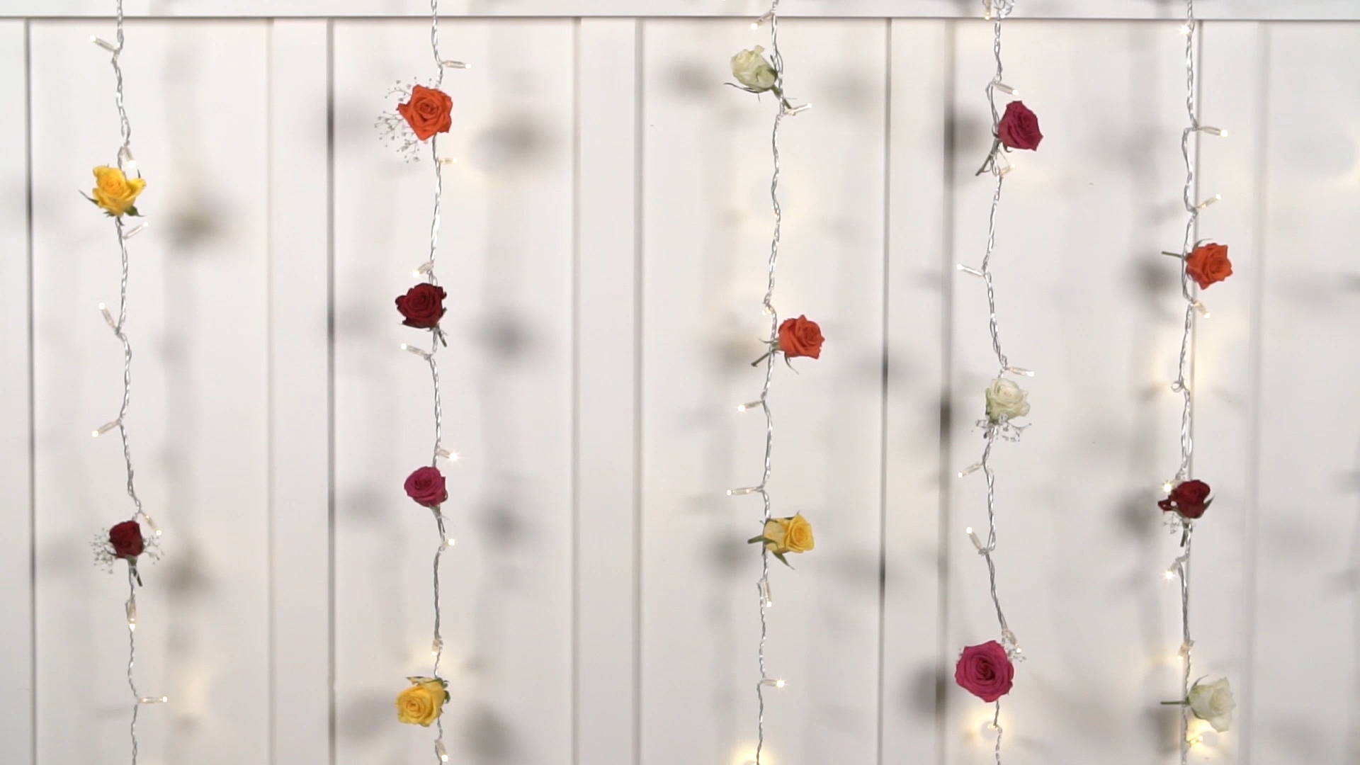 DIY Curtain Light Flower Wall Lights4fun.co.uk