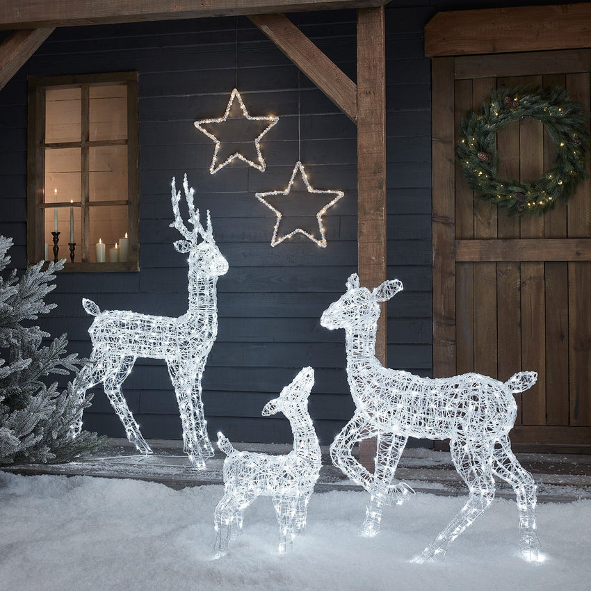 Single Colour LED Reindeer
