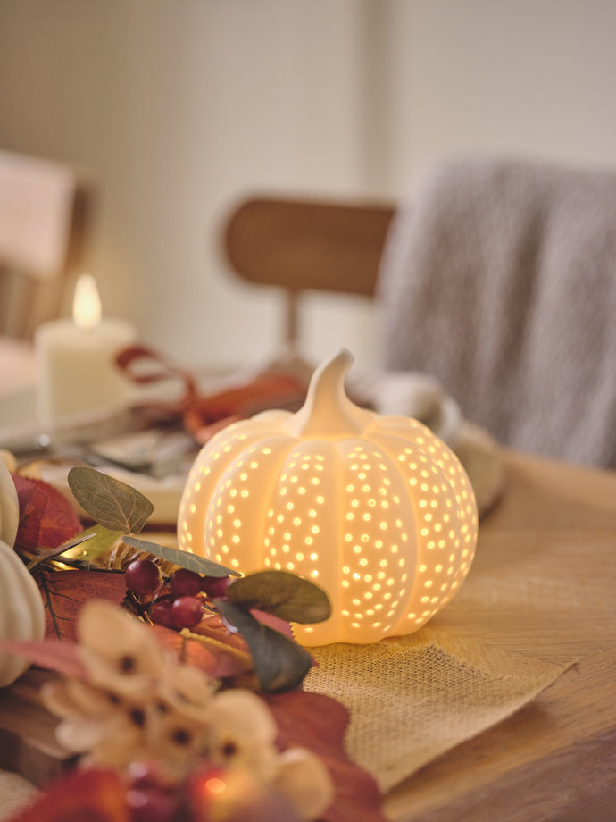 A selection of pumpkin lights