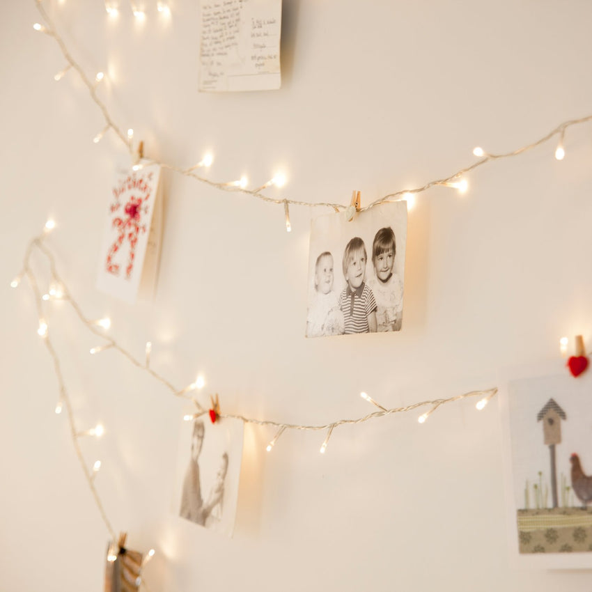 Fairy Light Wall Polaroids 