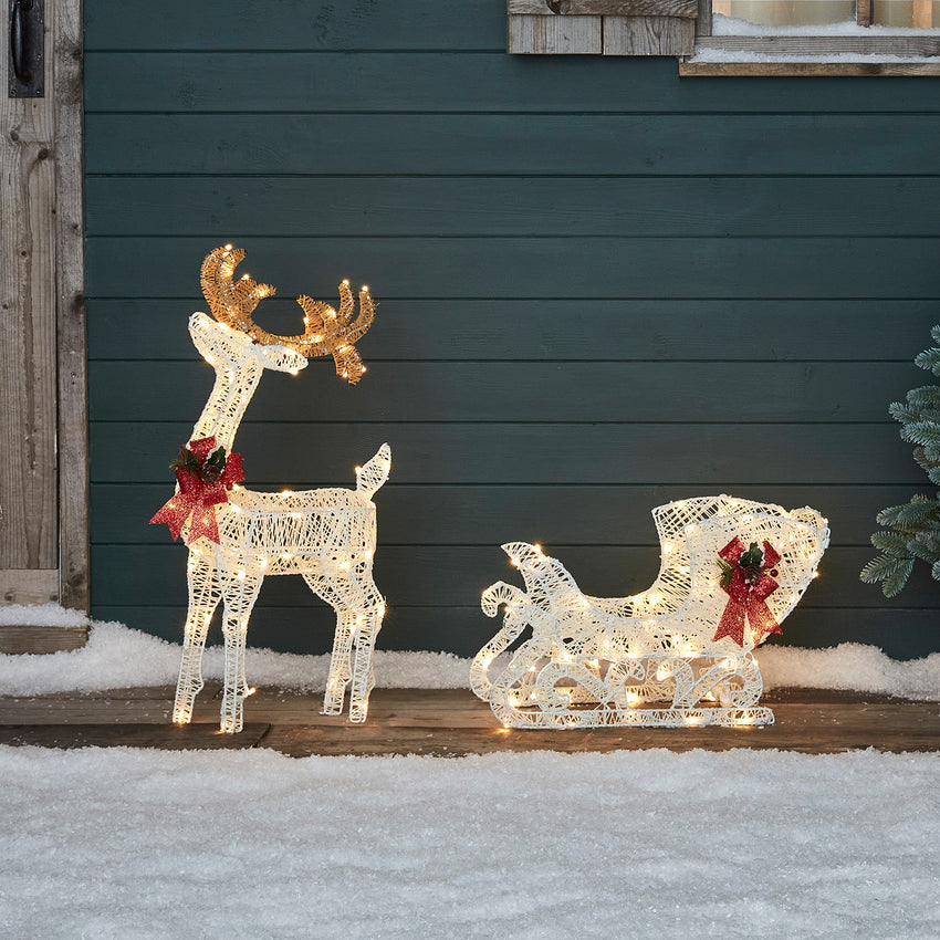 Reindeer & Sleigh Figures