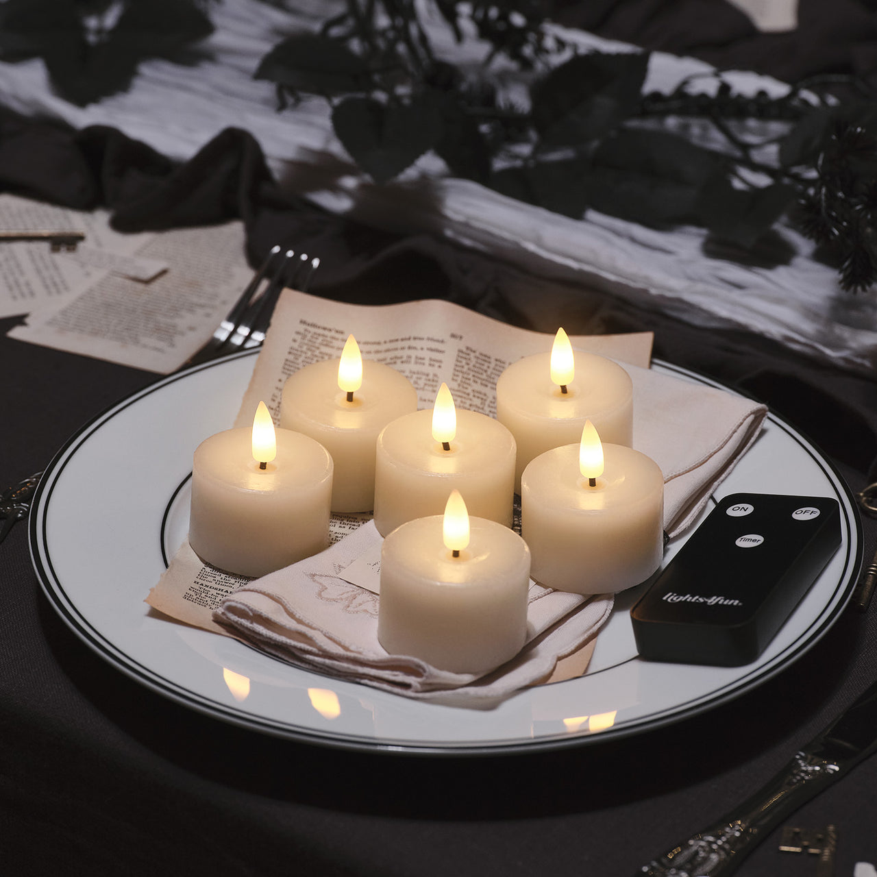 6 Ivory TruGlow® LED Mini Votive Candles