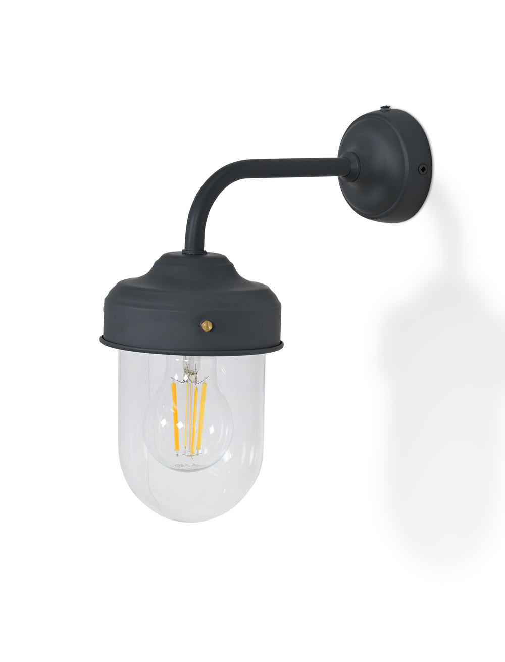 Thurlaston Barn Light Carbon Steel