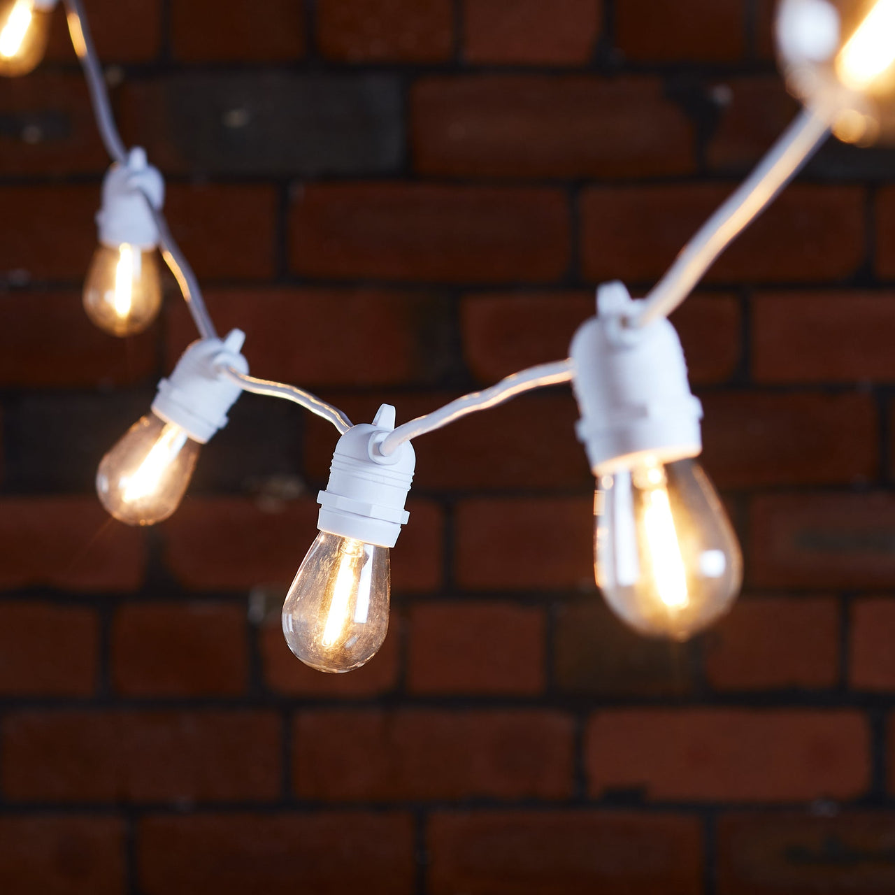 Ultimate Connect 40m 80 Warm White Festoon Lights White Cable