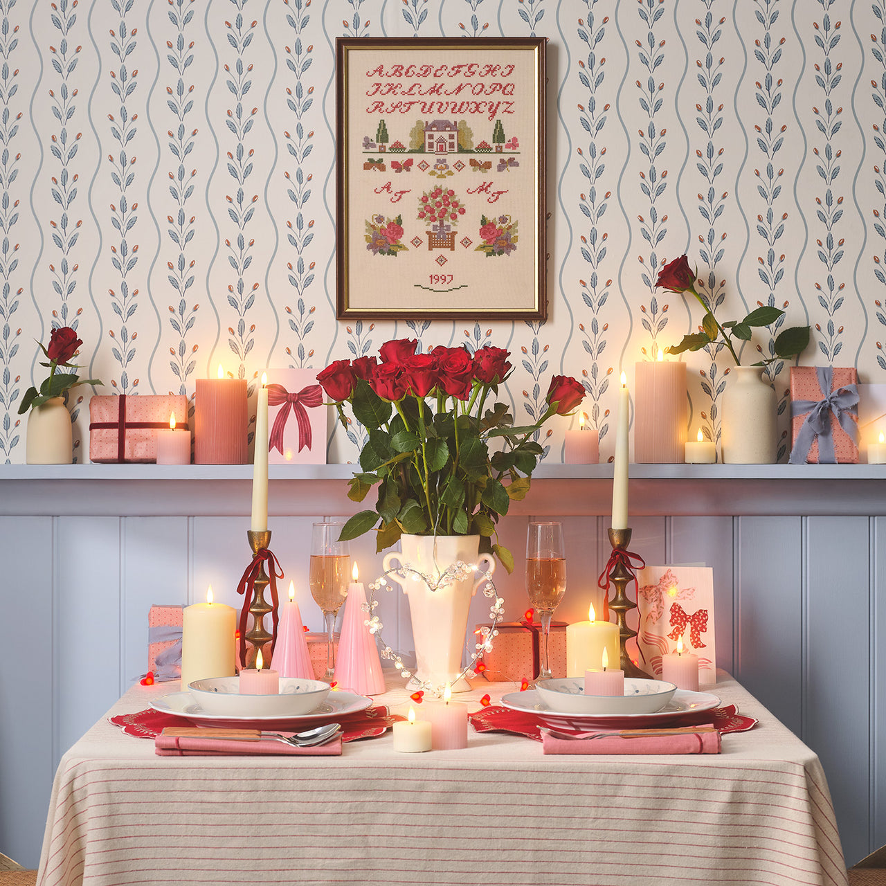 6 TruGlow® Blush Pink Ribbed LED Votive Candles with Remote Control