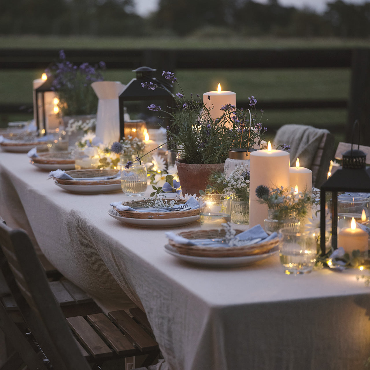 TruGlow® Waterproof Outdoor Candle Trio
