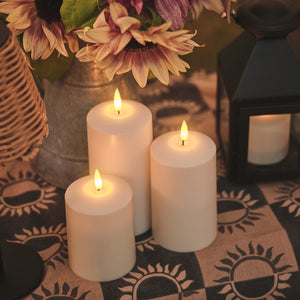 TruGlow® Waterproof Outdoor Candle Trio With Remote Control