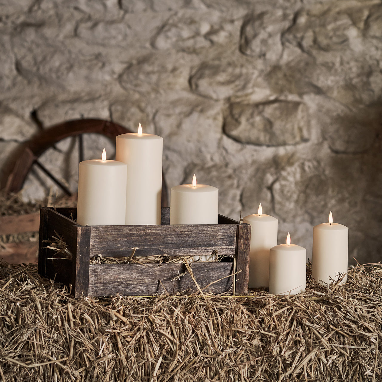 6 TruGlow® Waterproof Outdoor Candles