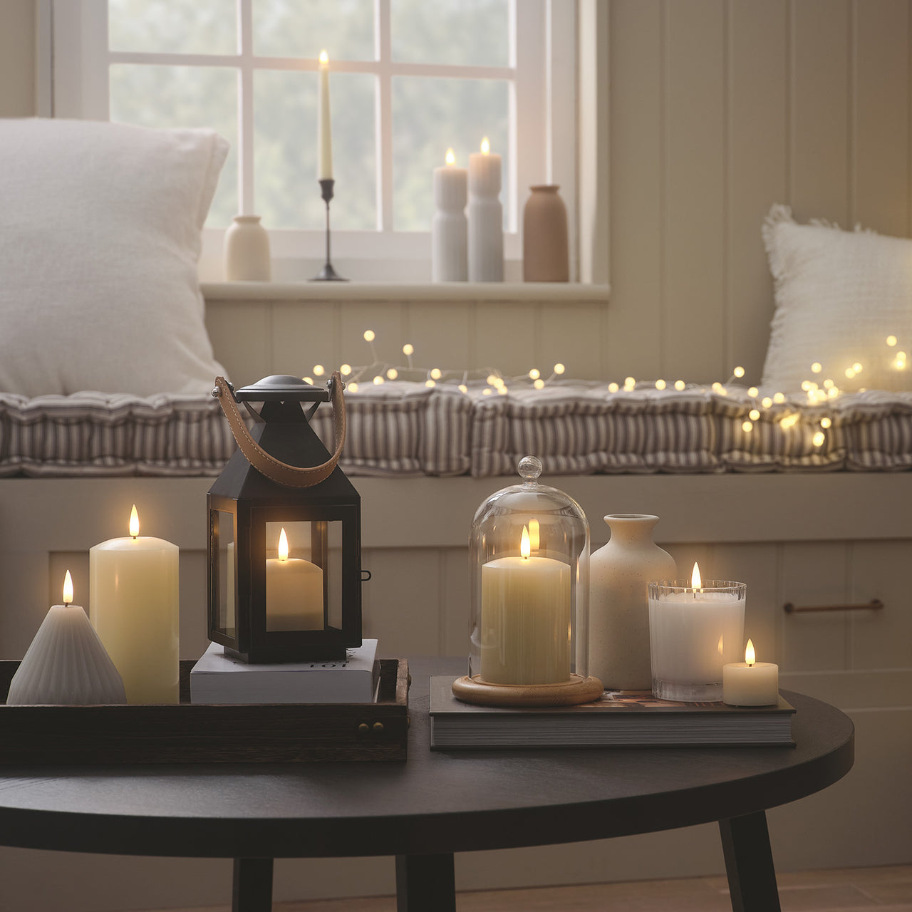 TruGlow® Sculpted LED Pear Candle with Remote Control