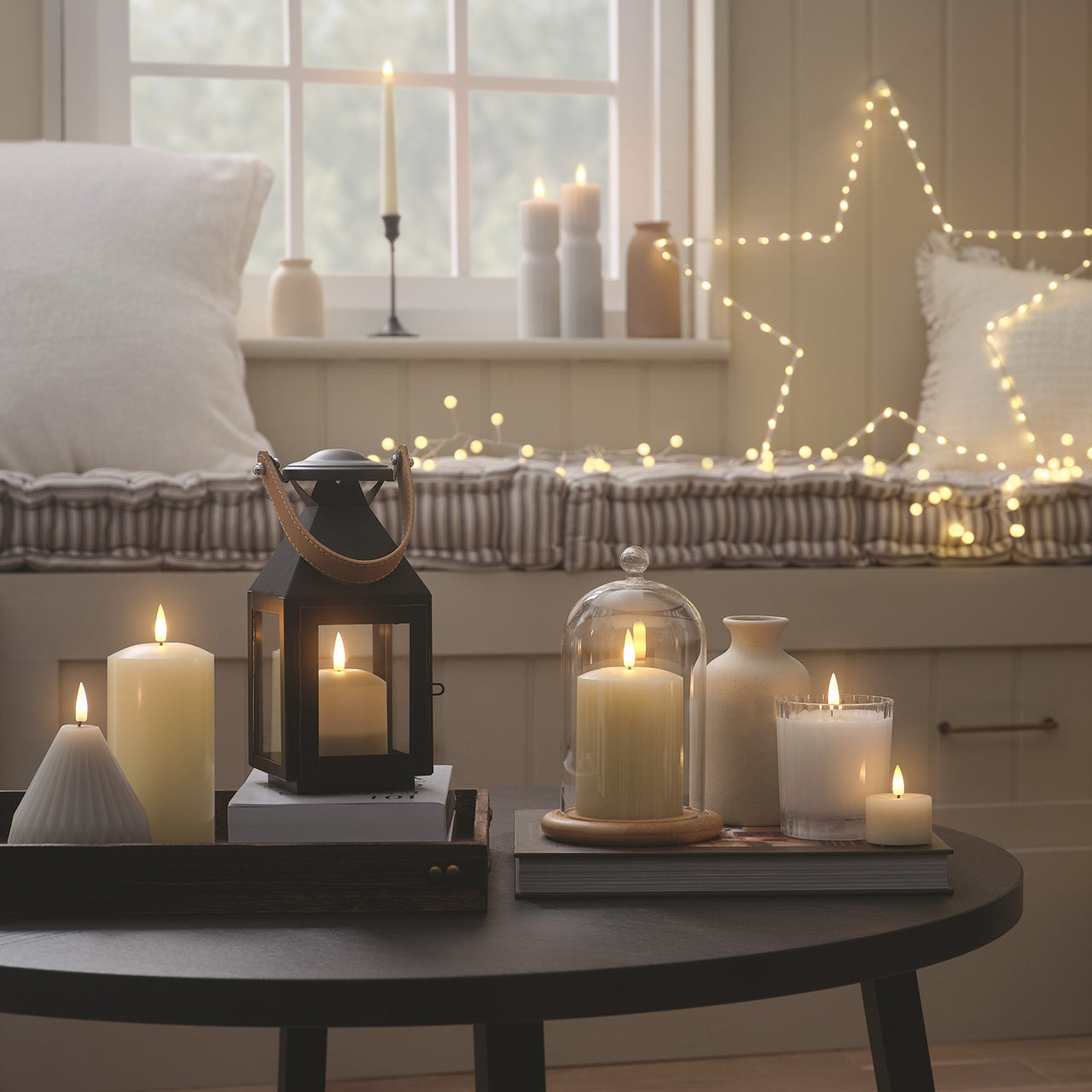 TruGlow® Ivory LED Pillar Candle Trio with Remote Control