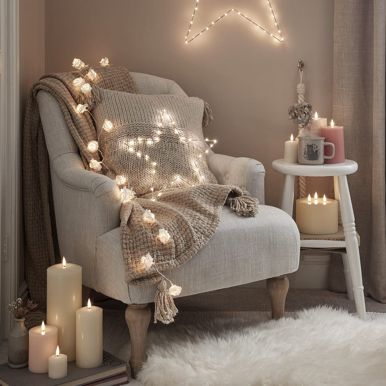 TruGlow® Ivory LED Chapel Candle 30cm With Remote Control