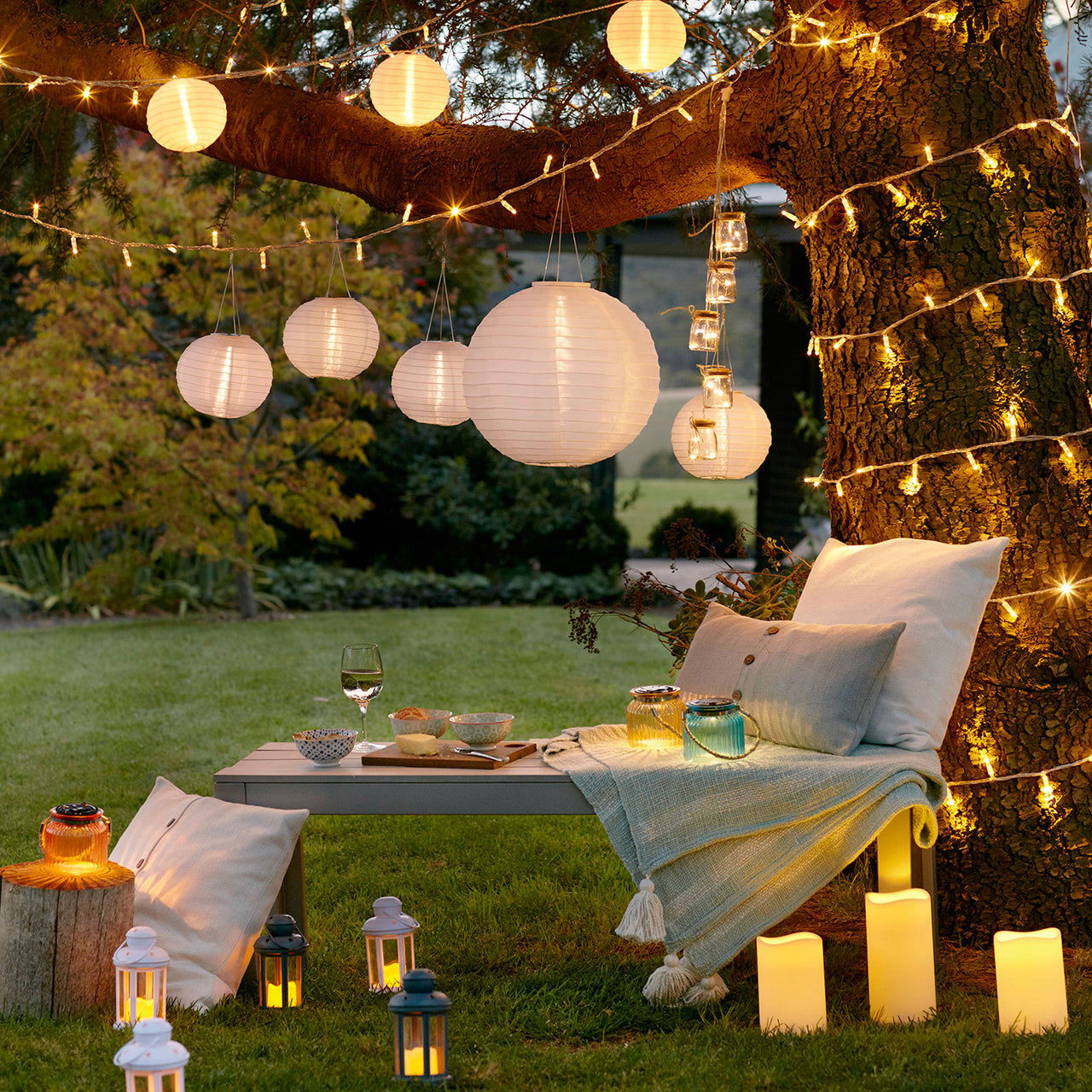Set of 2 Large Outdoor Waterproof Flameless LED Pillar Candles Battery Operated with Timer