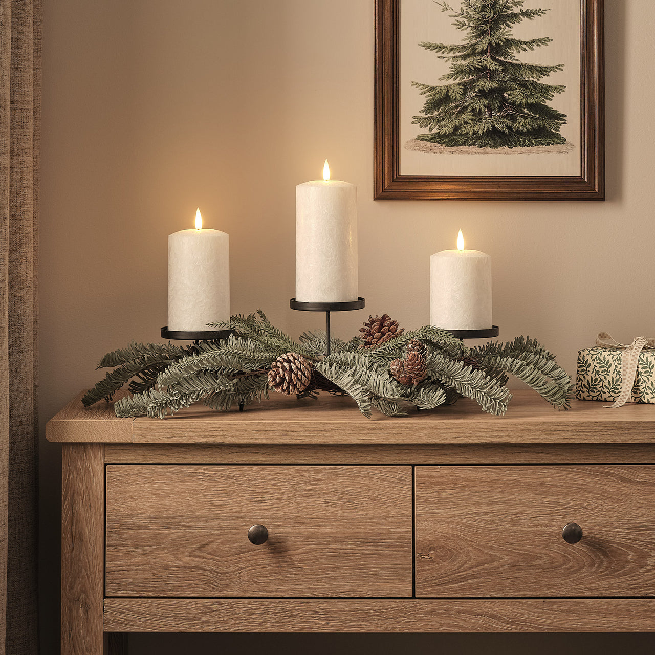 Once Upon A Star Candle Holder & TruGlow® Frost Effect Candle Trio