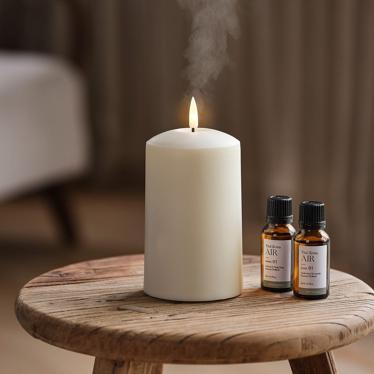 Dusk Computer Diffuser TruGlow AIR® Portable Candle Diffuser & Dawn Dusk Diffuser Oil Bundle