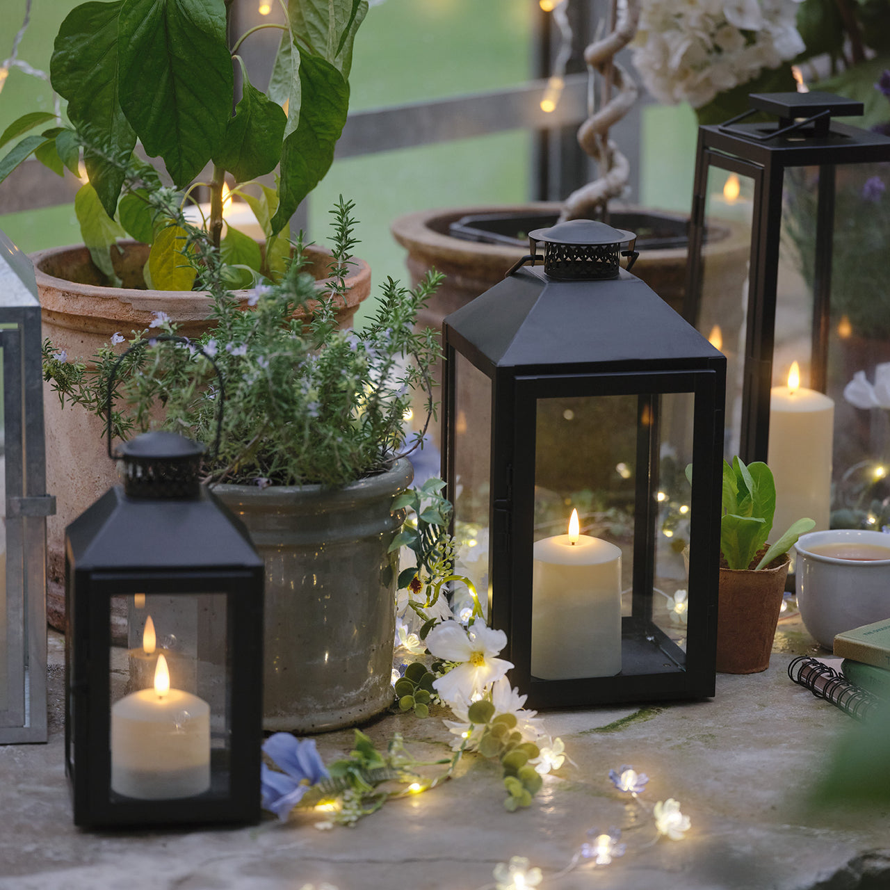 Seaton Lantern with TruGlow® Candle