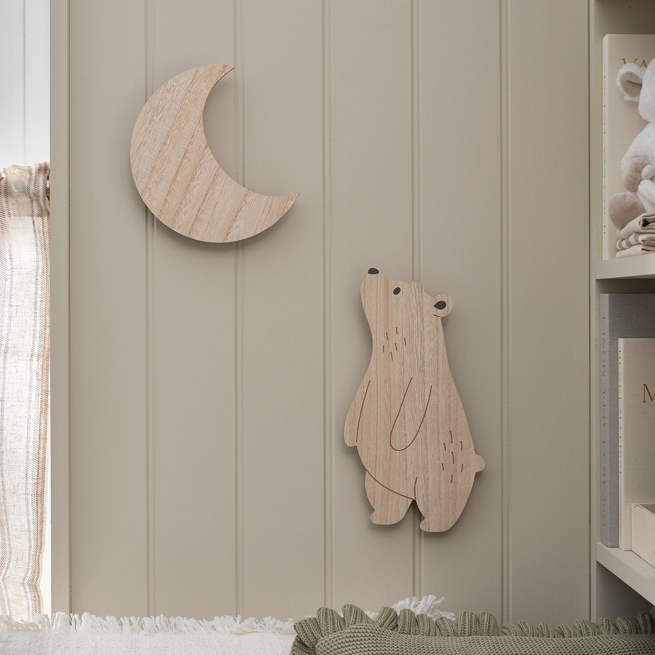 Bear & Moon Children's Wall Lights