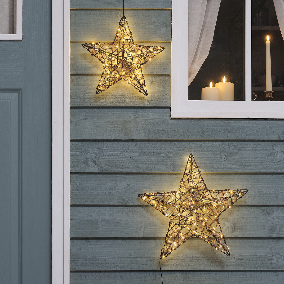 30cm Rattan Star Window Light