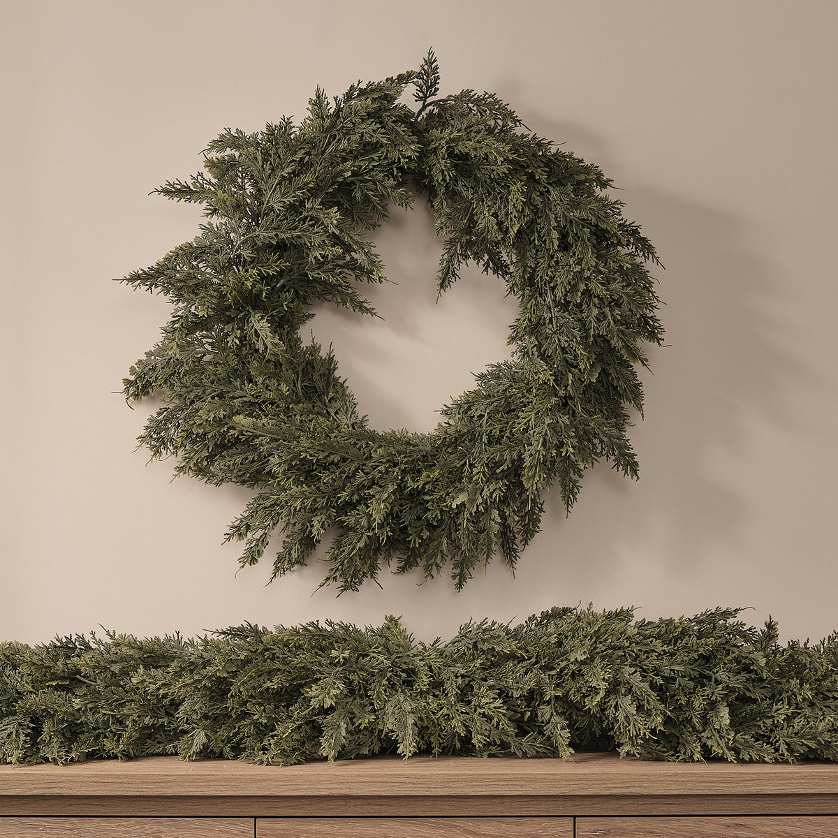 Conifer and Pinecone Swag & Wreath