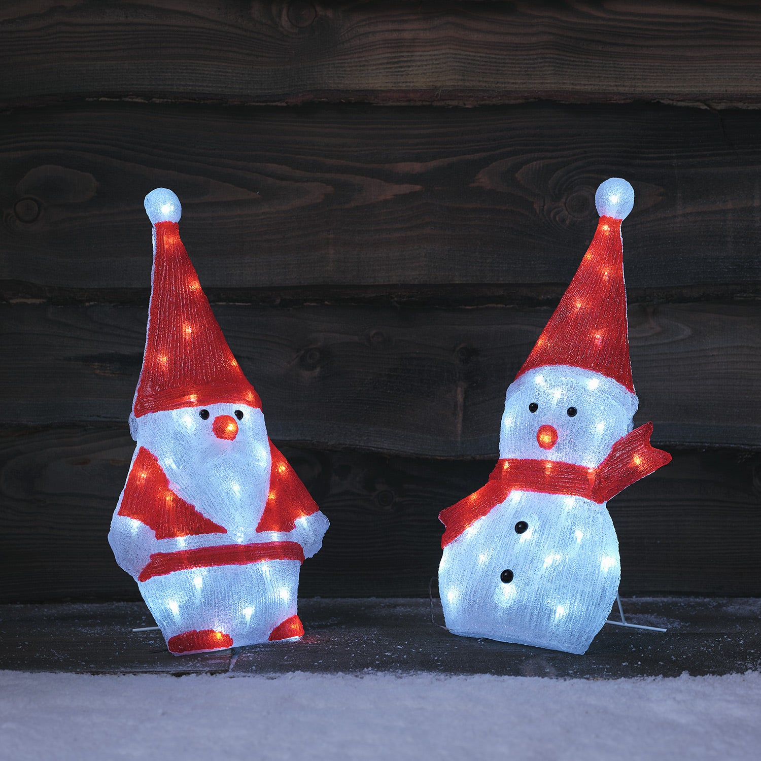 51cm Santa Claus LED 2D Acrylic Figure