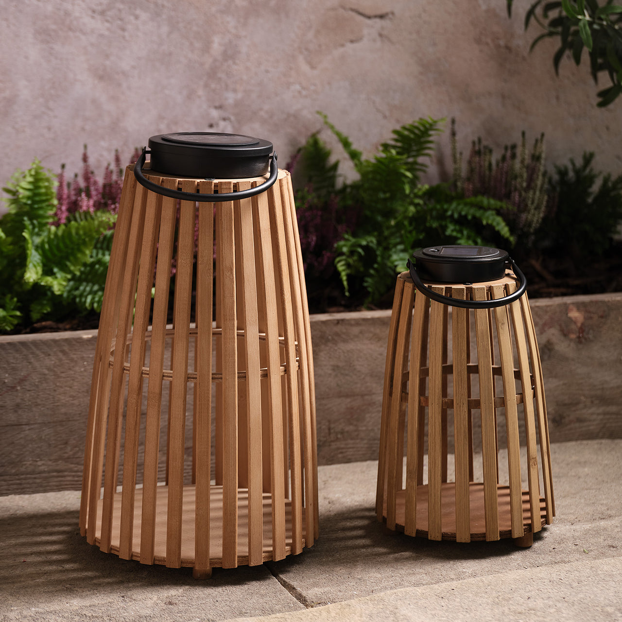 Bamboo Lantern Bundle | Outdoor Garden Decoration