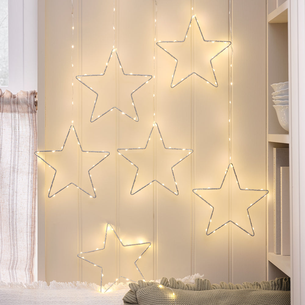 6 Outdoor Hanging Star Lights