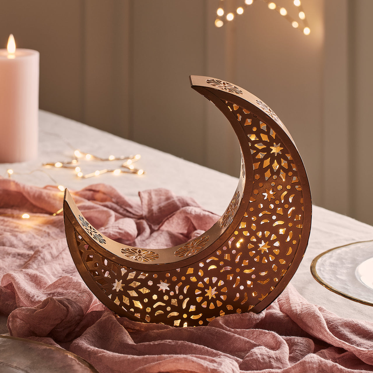 Ramadan Moon LED Table Centrepiece Decoration