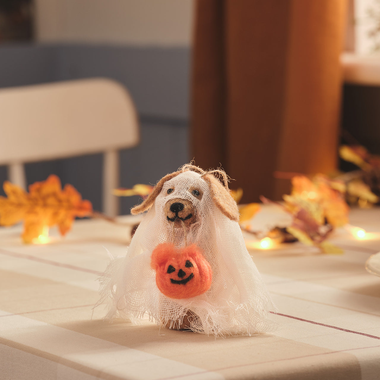 Gordie & George Hanging Ghost Dog Decorations