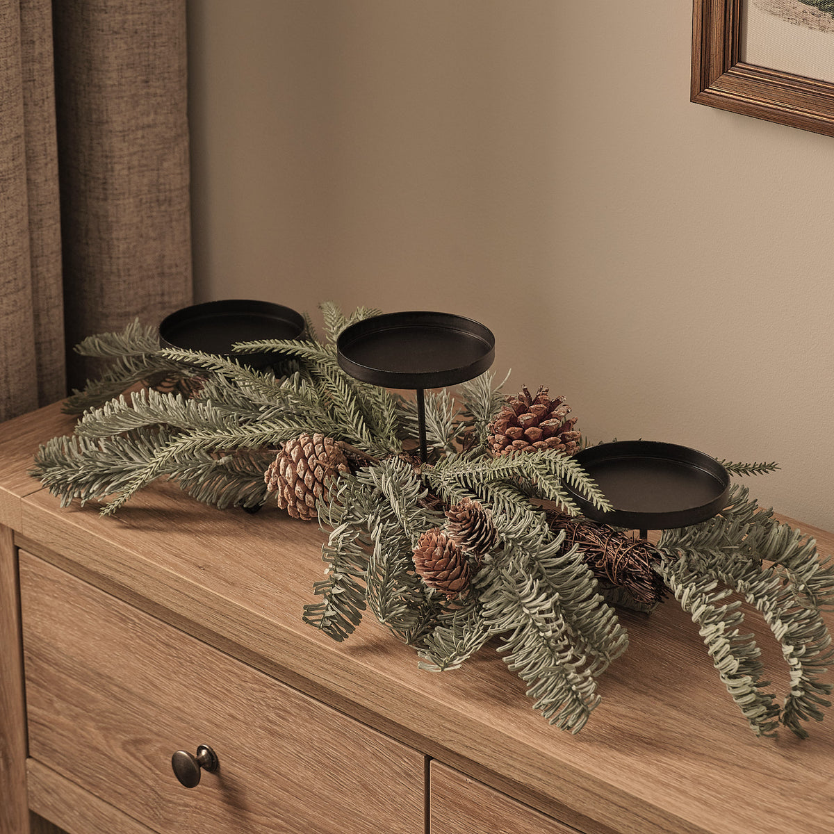 Once Upon A Star Candle Holder & TruGlow® Frost Effect Candle Trio