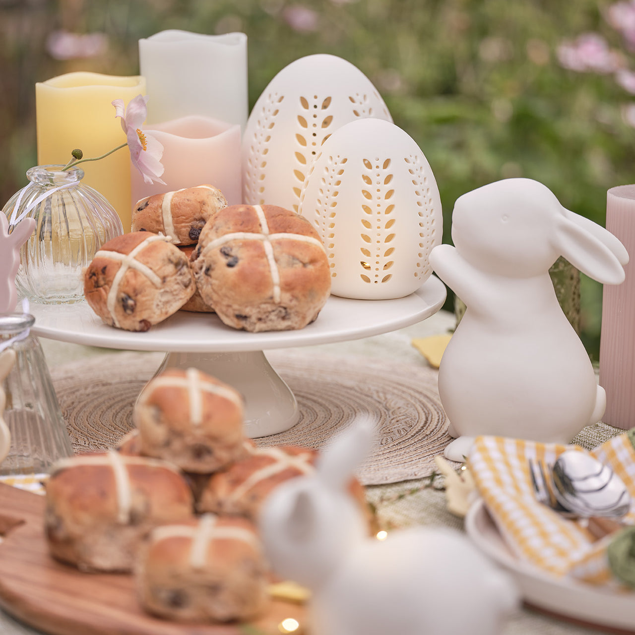 Happy & Hoppy 2 Porcelain Bunny Decorations