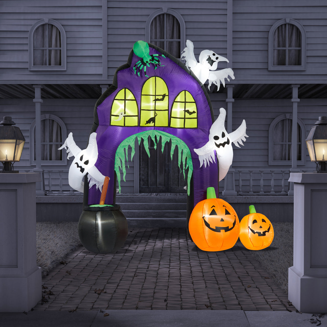 2.5m Ghost & Pumpkin Halloween Inflatable Arch