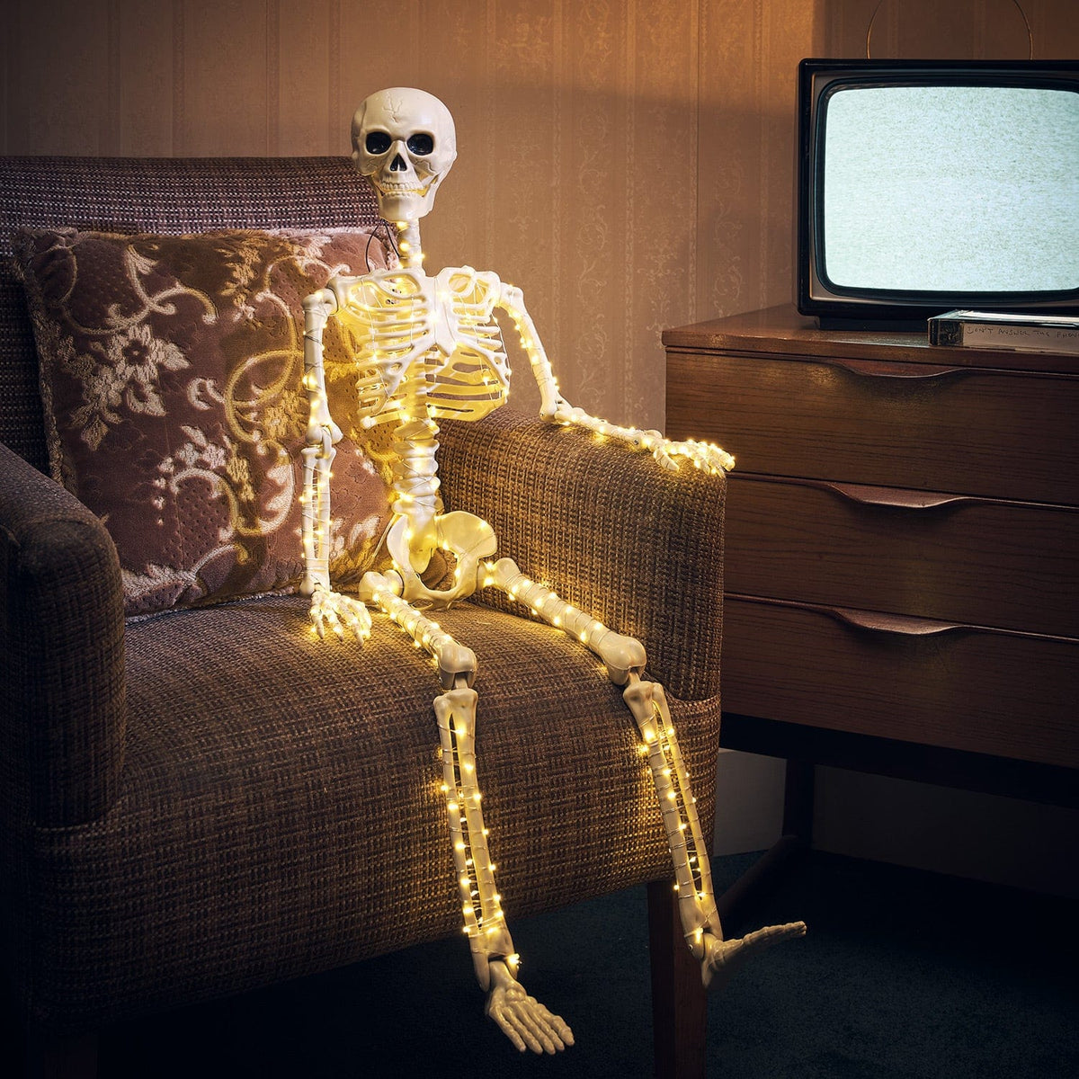 90cm Skeleton LED Halloween Decoration UK