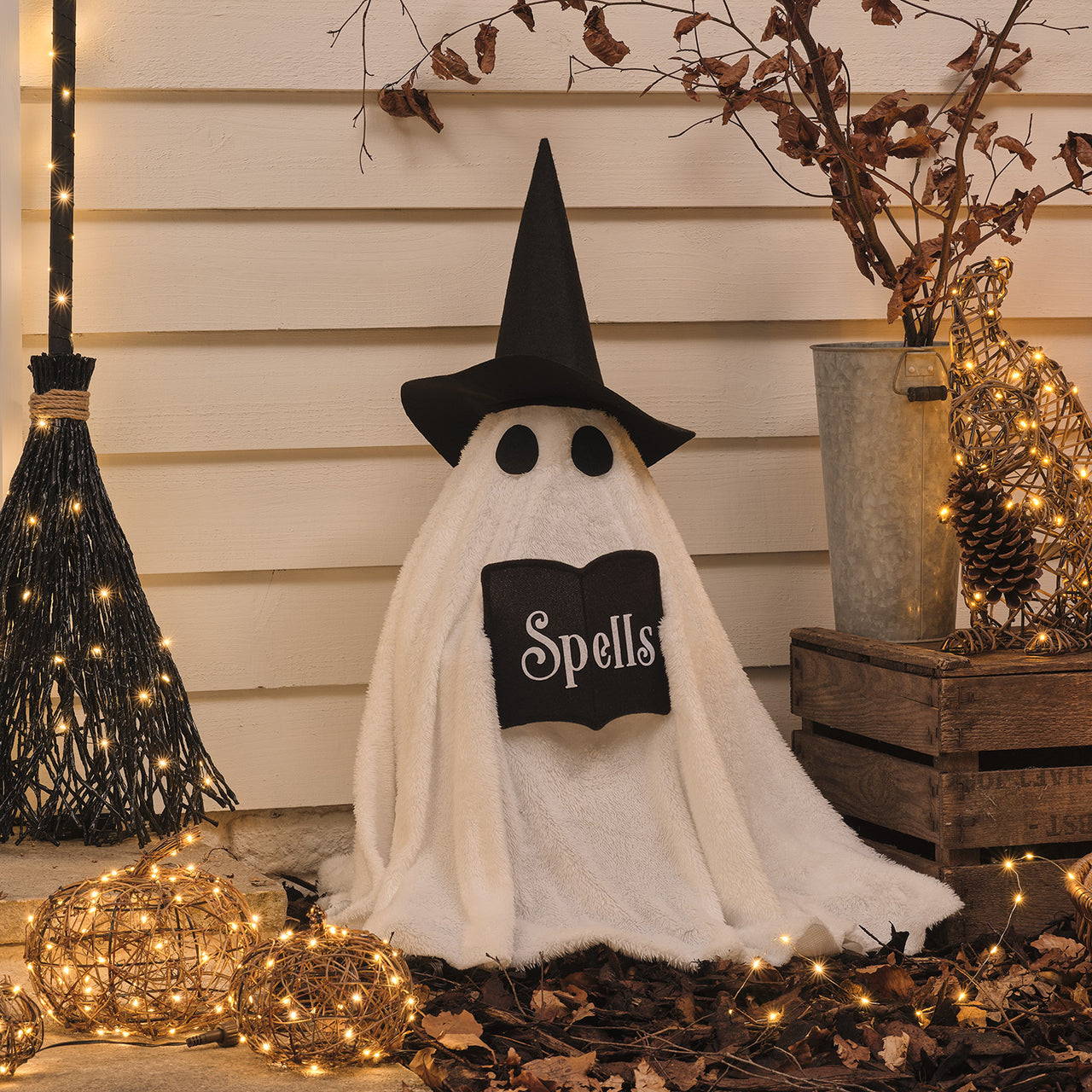 Wanda the Witch Ghost Outdoor LED Halloween Figure