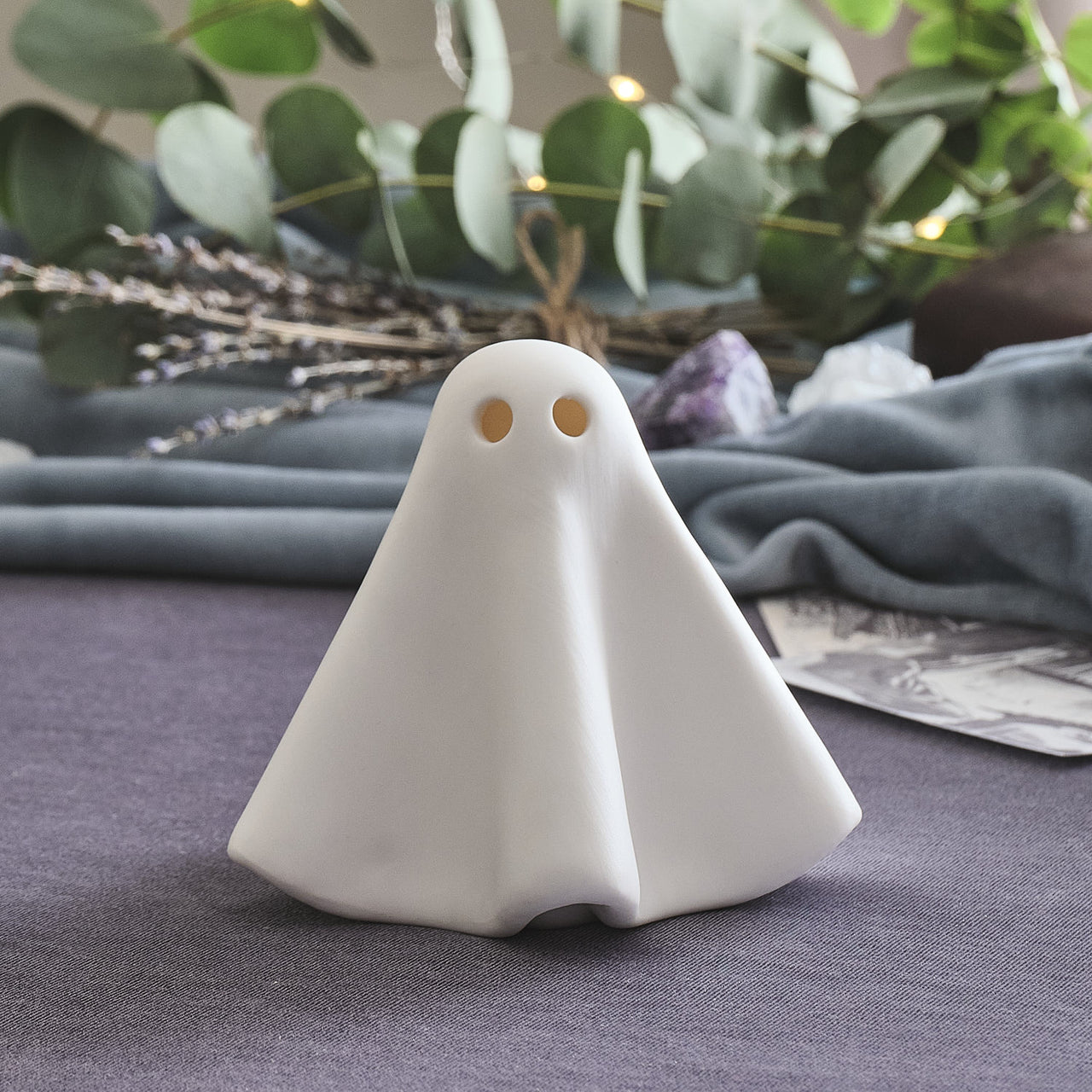 Gerald the Ghost Porcelain LED Halloween Decoration