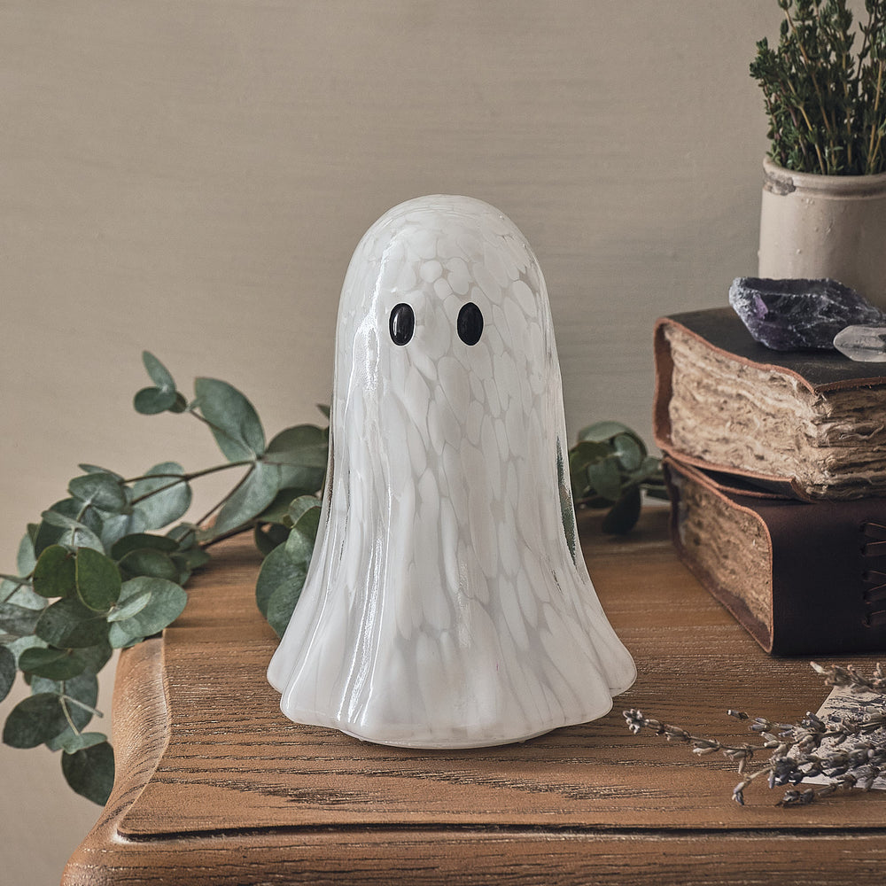 Gertie the Ghost Large Confetti Glass LED Halloween Decoration